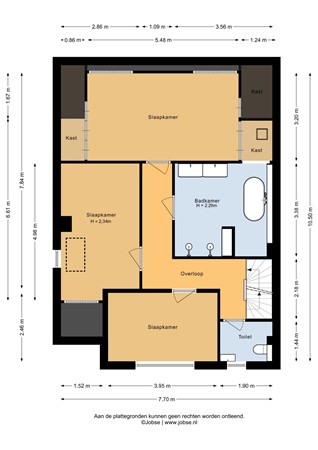 Floorplan - Vondelstraat 18, 3751 EV Bunschoten-Spakenburg